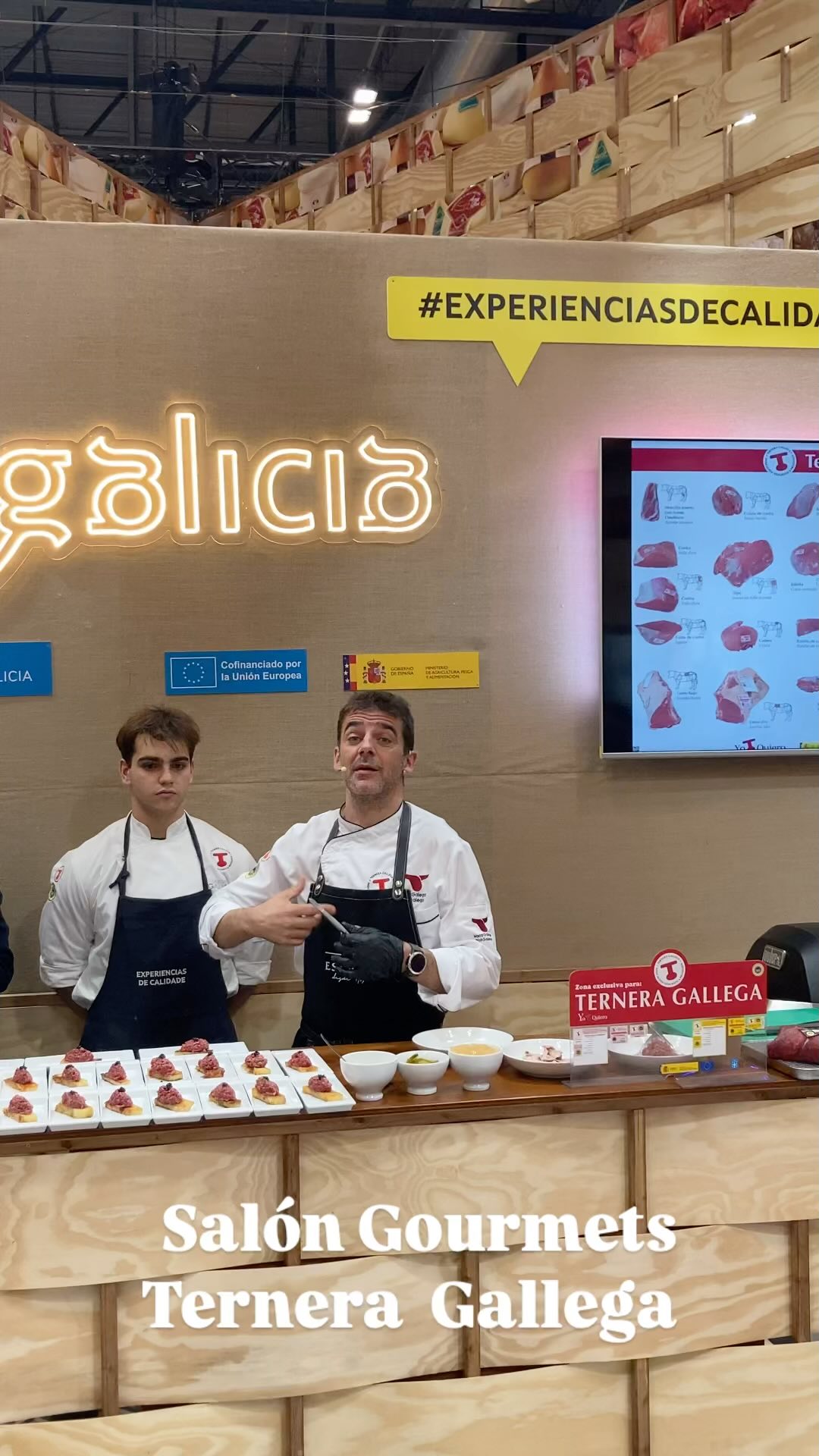 Showcooking de @terneragallega en Salón @grupogourmets 2025 #Madrid
A los mandos el equipo de @restauranteespana @hector.restauranteespana @gruponovecocina 
Con vinos de @crdo_ribeiro y @ribeirasacrado 
Galicia mola!!